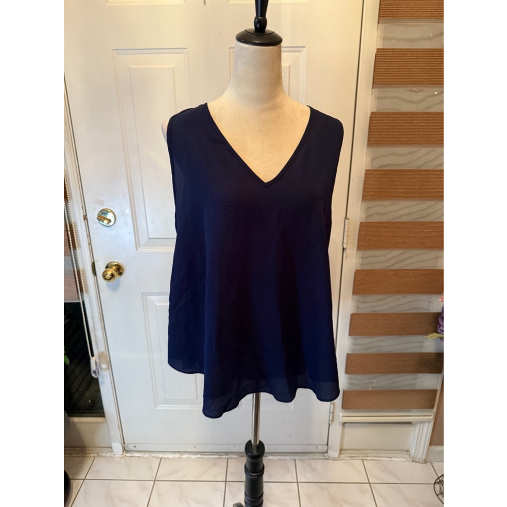 Women SHEIN Tank Top XL Navy Blue
